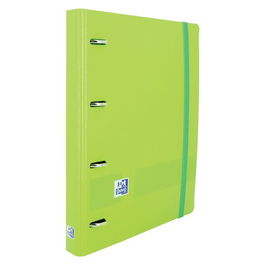 Carpebloc Oxford School Europeanbinder Polyfoam A4+ 4 An.Mixtas 35Mm Con Recambio 100 Hj. Cuadric.5X5 Verde Manzana (Set de 4)