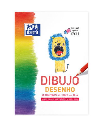 Oxford Kit Pintura Niños con Bloc Dibujo, Bloc Acuarela/Tempera, Estuche Kangoo y Temperas 14 Colores 400169566