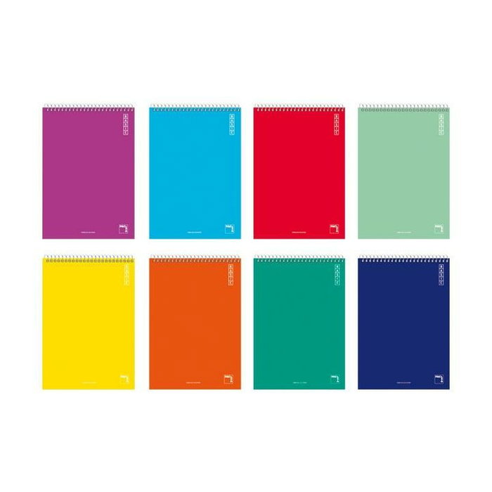Cuaderno Pacsa Basic Multicolor Cuarto 80 Hojas 10 Piezas Cuaderno Pacsa Basic Multicolor Cuarto 80 Hojas 10 Piezas