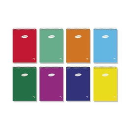 Pacsa Pack de 10 Cuadernos Basic 8º 80H 60 gr 4x4 mm Tapas de Cartón Surtidas