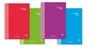 Pacsa Sam Premium Cuaderno A4 120 Hojas Rayado 5x5 + Greca Pack 4 Unidades Surtidas