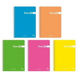 Pacsa Cuaderno Fluorpac 80 Hojas Folio 90g Cuadrícula 4x4mm Colores Surtidos Pack 5 Ud.</div>
