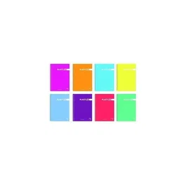 Pacsa Cuaderno Plastipac 5x5 80 hojas de colores surtidos Pack de 5