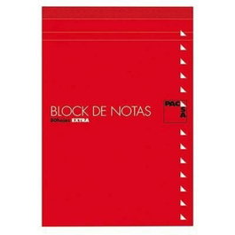 Pacsa Bloc de Notas 80 Hojas Lisas con Tapa Tamaño Folio (Pack de 10) Extra Fino