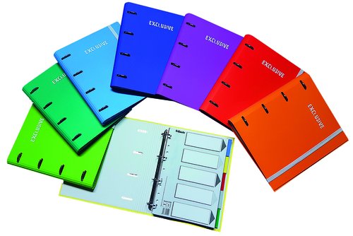 Pacsa Carpeta de Anillas Exclusive Carpeblock A4 con 4 Anillas de 35mm y Cierre con Goma