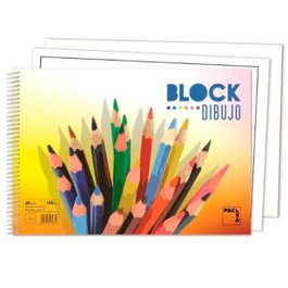 Pacsa Bloc de Dibujo Espiral 230x330mm 135g sin recuadro (Pack de 10 unidades)