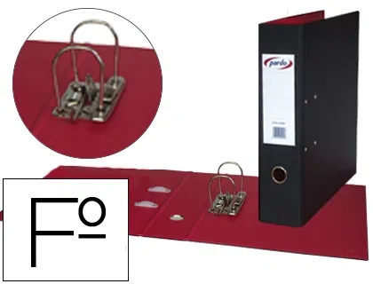 Pardo Archivador de Palanca Folio Plástico Negro 2 Anillas 70 mm con Compresor Metálico 285 x 335 mm Pardo Archivador de Palanca Folio Plástico Negro 2 Anillas 70 mm con Compresor Metálico 285 x 335 mm