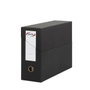 Pardo Carpeta de Proyectos Folio Negro con Broches