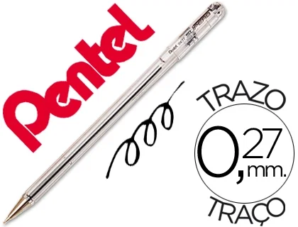Pentel Superb BK77 Bolígrafo Negro Caja de 12 Unidades Pentel Superb BK77 Bolígrafo Negro Caja de 12 Unidades