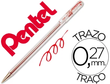Pentel Bolígrafo Superb BK77 Rojo Caja 12 UD Pentel Bolígrafo Superb BK77 Rojo Caja 12 UD