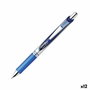 Pentel Bolígrafo Energel Retráctil Punta 0.7 mm Azul -12 Unidades-