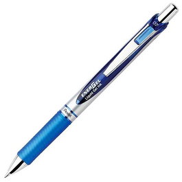 Pentel Energel Bolígrafo Retráctil Punta 0.7mm Azul (Pack de 12)
