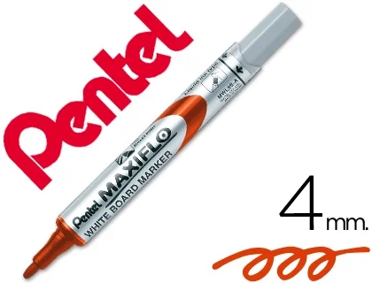 Pentel Maxiflo MWL-5S Rojo - Caja de 12 unidades