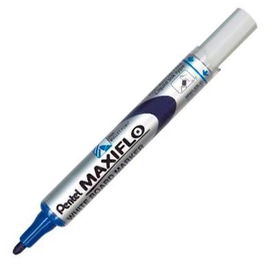 Pentel Marcador Pizarra Blanca Maxiflo MWL-5S Azul Caja 12 Unidades