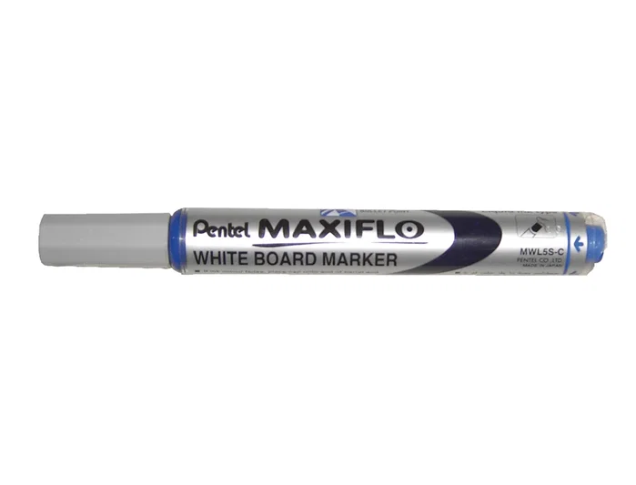 Pentel Marcador Pizarra Blanca Maxiflo MWL-5S Azul Caja 12 UD