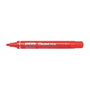 Pentel Marcador Permanente N50-BE Cuerpo de Aluminio Rojo con Punta Media Cónica Pack de 12 unidades