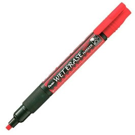 Pentel Marcador de Tiza Líquida Wet Erase Rojo (12 Unidades)