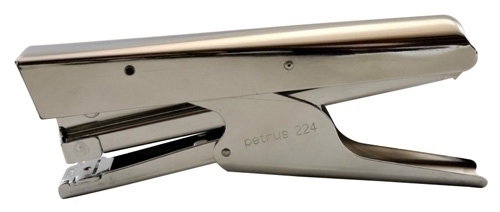 Petrus Grapadora de Tenaza 224 Cromada para 25 Hojas