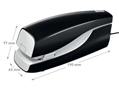 Petrus Grapadora Eléctrica E-120 Negra con Grapado Plano