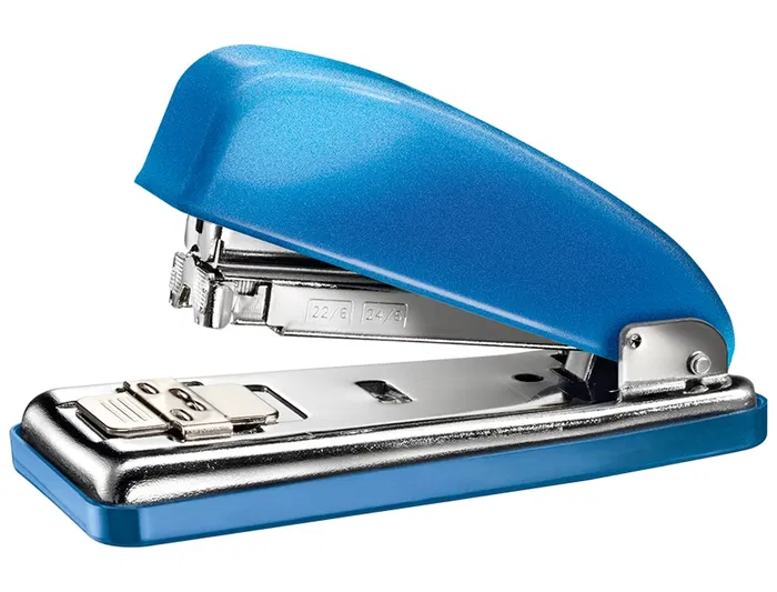 Petrus Grapadora 226 Classic Wow Azul Metalizado Capacidad 30 Hojas