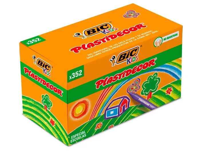 Plastidecor Ceras Kids Especial Escuelas 16 Colores Surtidos Caja 352 Unidades