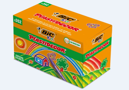 Plastidecor Ceras Kids Especial Escuelas 16 Colores Surtidos Caja 352 Unidades