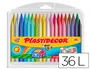 Plastidecor Estuche de 36 Ceras de Colores Surtidos