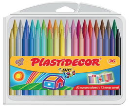 Plastidecor Ceras Kids Colores Surtidos Estuche 36 Unidades
