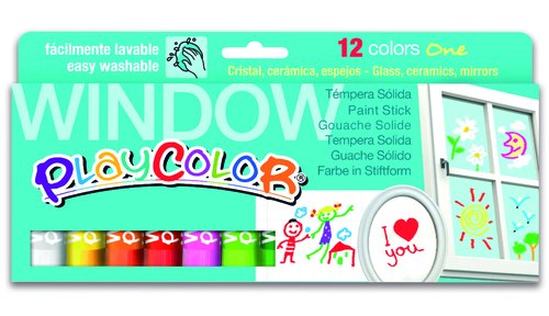 Playcolor Estuche de Témpera Sólida One Window de 12 Colores en Barra Playcolor Estuche de Témpera Sólida One Window de 12 Colores en Barra