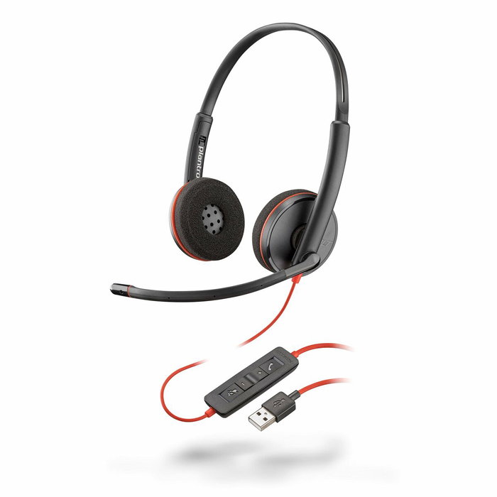 Plantronics Blackwire C3220 Auriculares Binaurales con Micrófono de Anulación de Ruido y Adaptador USB-A/USB-C Negro Plantronics Blackwire C3220 Auriculares Binaurales con Micrófono de Anulación de Ruido y Adaptador USB-A/USB-C Negro