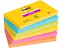 Post-it Bloc de Notas Adhesivas Super Sticky Carnival 76x127 mm Pack 6 Blocs Colores Surtidos Certificado PEFC