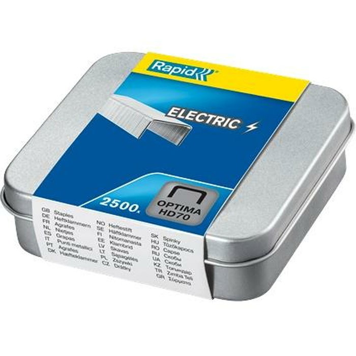 Rexel Optima HD70 Grapas Galvanizadas para Grapadoras Eléctricas, Caja de 2500 Unidades Rexel Optima HD70 Grapas Galvanizadas para Grapadoras Eléctricas, Caja de 2500 Unidades