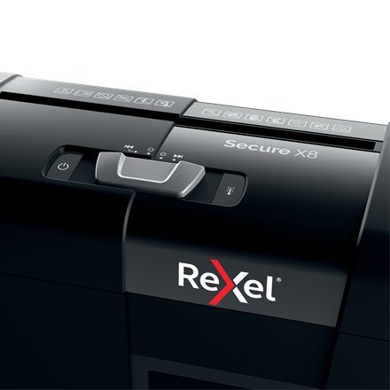 Rexel Destructora de documentos Secure X8, negro