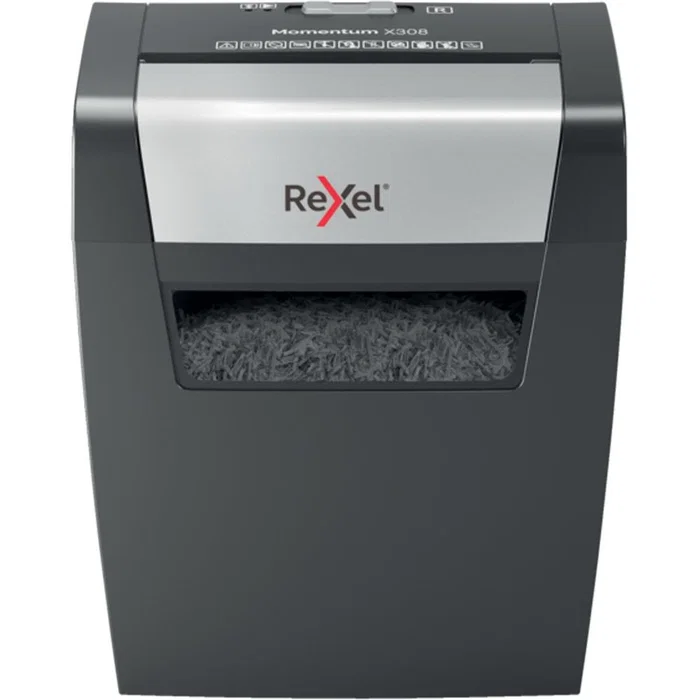 Rexel Momentum X308 Destructora de papel Corte Confeti Negro Rexel Momentum X308 Destructora de papel Corte Confeti Negro