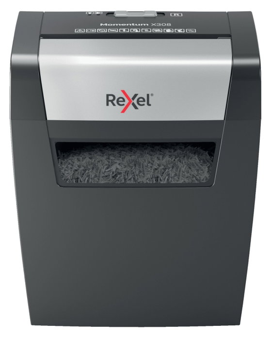 Rexel Momentum X308 Destructora de papel Corte Confeti Negro Rexel Momentum X308 Destructora de papel Corte Confeti Negro