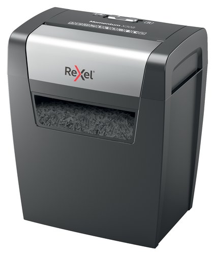 Rexel Momentum X308 Destructora Manual de Papel, Corte Confeti 5x42mm, Negro