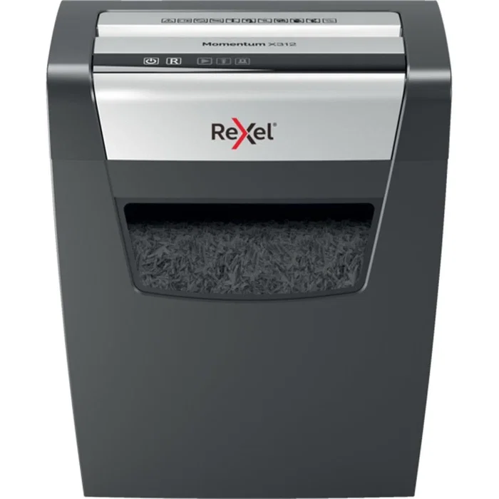 Rexel Momentum X312 Destructora de Papel de Corte en Partículas Negro/Plata Rexel Momentum X312 Destructora de Papel de Corte en Partículas Negro/Plata