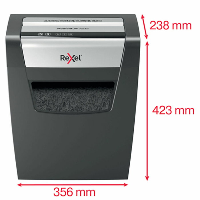 Rexel Momentum X312 Destructora de Papel Corte en Partículas Negro Rexel Momentum X312 Destructora de Papel Corte en Partículas Negro