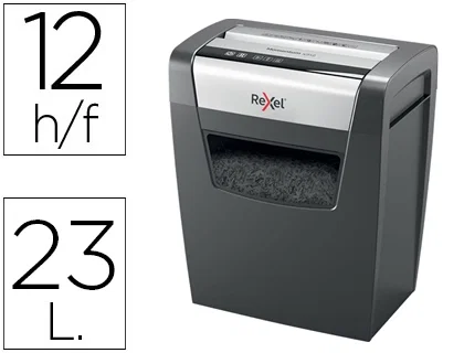 Rexel Momentum X312 Destructora de Papel Corte en Partículas Negro Rexel Momentum X312 Destructora de Papel Corte en Partículas Negro