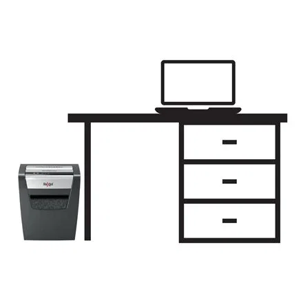 Rexel Momentum X312 Destructora de Papel de Corte en Partículas Negro y Plata