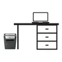 Rexel Momentum X312 Destructora de Papel de Corte en Partículas Negro y Plata