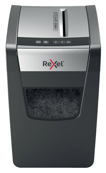 Rexel Momentum X410-SL Destructora de Papel Corte Cruzado Negro/Plata