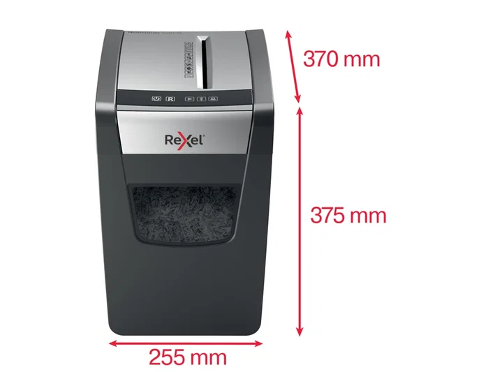 Rexel Momentum X410-SL Destructora de Papel Corte Cruzado Negro/Plata