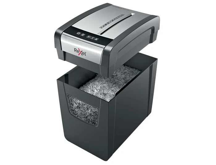 Rexel Momentum X410-SL Destructora de Papel Corte Cruzado Negro/Plata