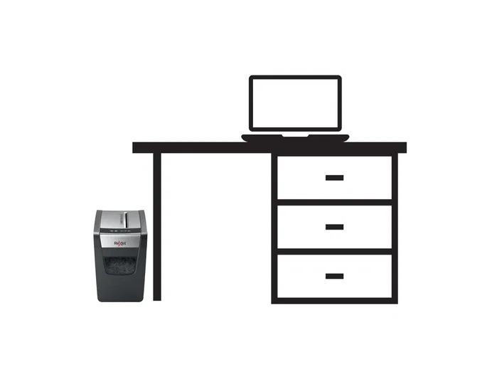 Rexel Momentum X410-SL Destructora de Papel Corte Cruzado Negro/Plata