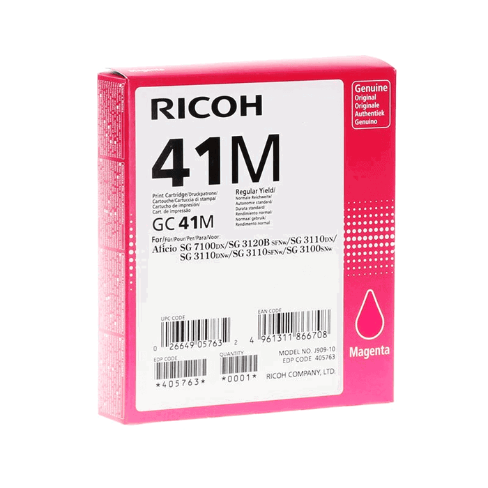 Ricoh Cartucho de gel GC41M Magenta