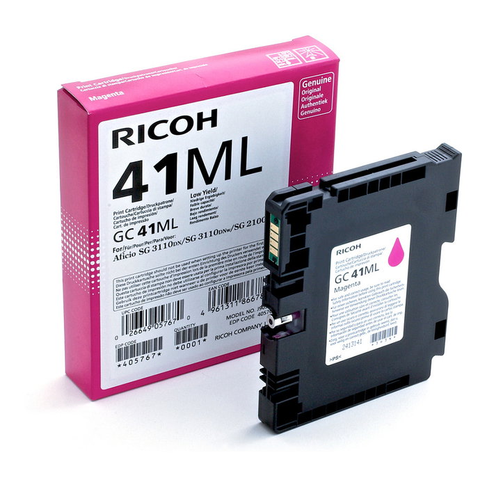 Ricoh GC-41ML Cartucho de Gel Magenta Ricoh GC-41ML Cartucho de Gel Magenta