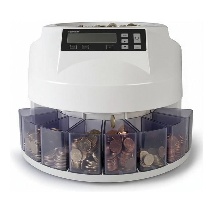 Safescan 1250 Contadora y Clasificadora de Monedas para Euros
