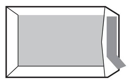 Sam Sobre Papel 90 gr Blanco Din C4 229x324 mm Con Tira de Silicona y Respaldo de Cartón - Caja 100 Unidades