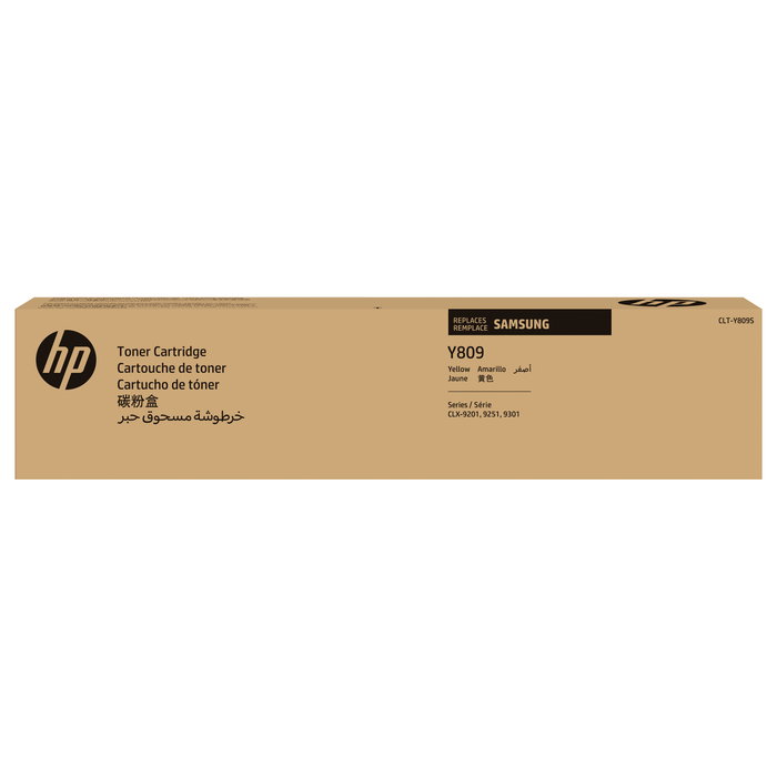 HP Cartucho de Tóner Amarillo CLT-Y809S/ELS para Samsung CLX-9201NA/9251NA/9301NA HP Cartucho de Tóner Amarillo CLT-Y809S/ELS para Samsung CLX-9201NA/9251NA/9301NA